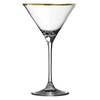 Verdot Gold Rim Martini Glass 21cl