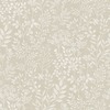 Karuna Embroidery Stitched Organic Trail Vinyl Wallpaper Taupe Grandeco 205002