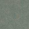 Boho Geometric Textured Vinyl Wallpaper Blue / Gold Rasch 571271