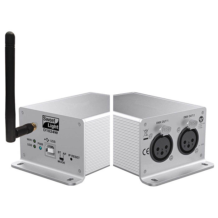 Sweetlight D1024W Lighting Control Software Interface for DMX Lighting Two Universe