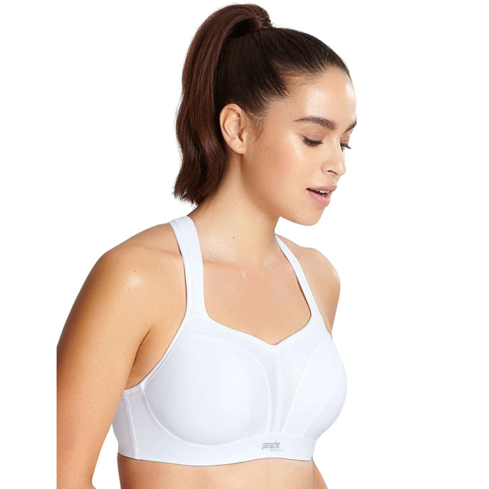 Panache Underwired Ultimate Sports Bra - White - 32G