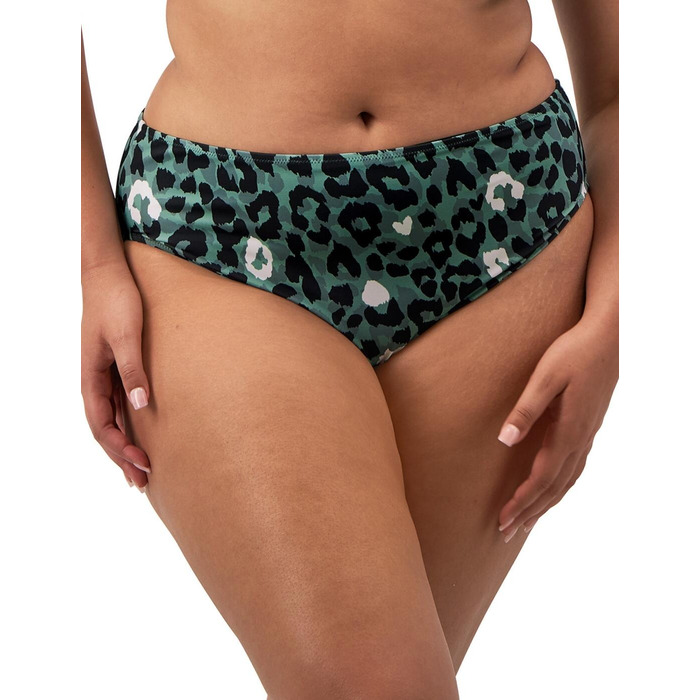 Elomi Jungle Bay Mid Rise Bikini Brief - Olive - 3XL - 20
