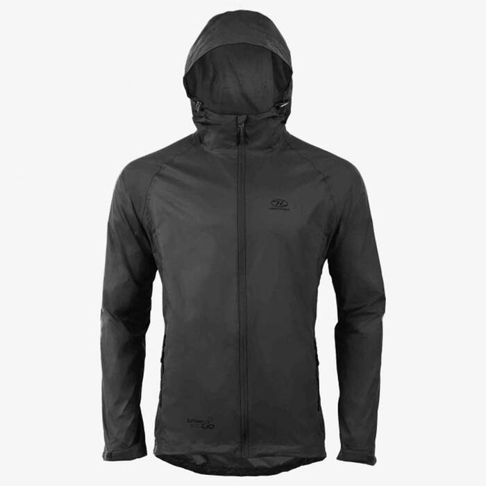 Highlander Stow & Go Waterproof Jacket-Black-XS
