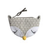 Earth Squared Spring Linen Animal Purse Grey