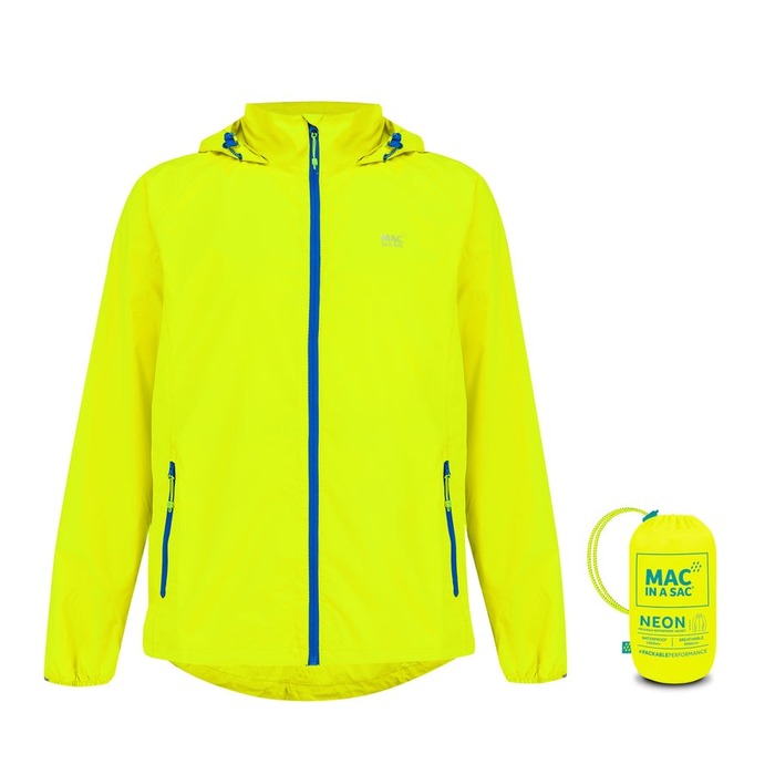 Mac in A Sac Origin Packable Waterproof Jacket Neon Yellow S