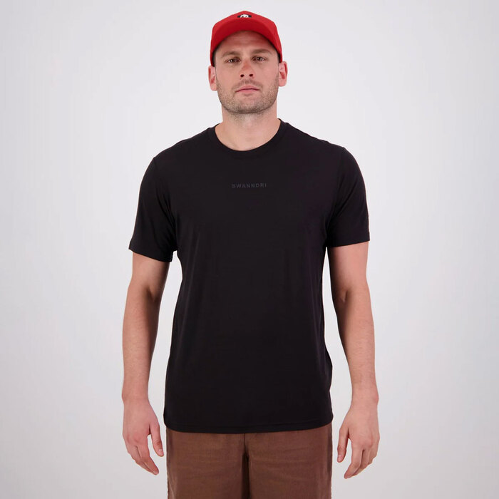 Swanndri Men's Merino Fusion T-Shirt Black 2XL