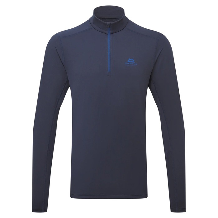 Mountain Equipment Men's Cerrig Long Sleeve Zip T-Shirt Cosmos L