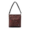 Roka London Kennington B Recylcled Canvas Bag Scarlet Leopard Print Medium