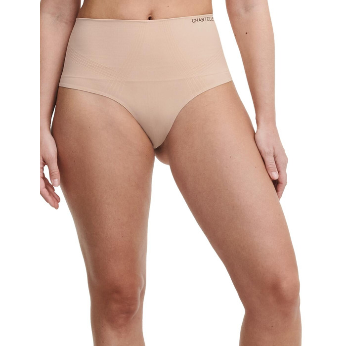Chantelle Smooth Comfort Shapewear High Waist Thong - Clay Nude - S - 10