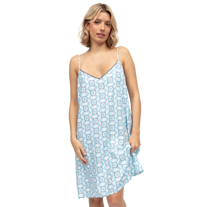 Cyberjammies Madelyn Geo Print Strappy Nightdress