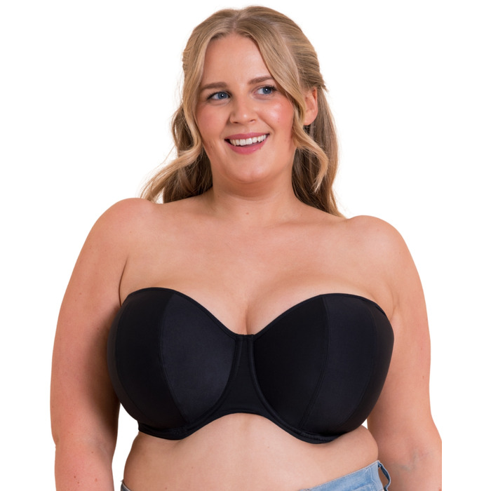 Curvy Kate Luxe-Updated Strapless Bra - Jet Black - 30HH