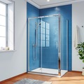 ELEGANT 1400X900 Rectangular Shower Enclosure 6mm Tempered Glass Shower Cubicle