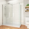 ELEGANT 1500X900mm Walk-In Shower Enclosure (Inc. Shower Panels + Stone Resin Tray+Waste)