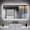 ELEGANT 1200 x 700mm Bluetooth Bathroom Mirror with Touch Sensor and Anti-Fog