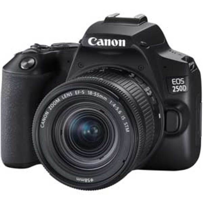 Canon EOS 250D DSLR Camera with EF-S 18-55 mm f/4-5. 6 Lens