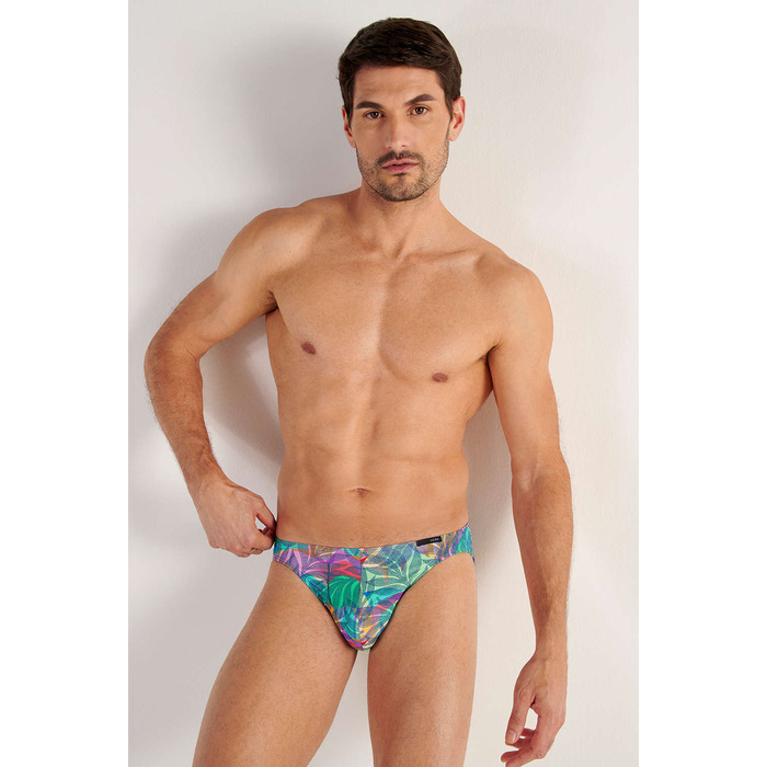 HOM FUNKY STYLE Comfort Micro Brief - Multicolour Print