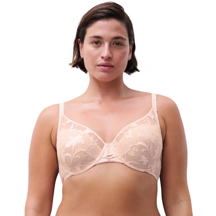 Chantelle Idyll Plunge Spacer Bra - Taffeta Pink - 38DD