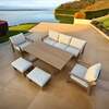 Bracken Outdoors Seville Aluminium Lounge Sofa Garden Furniture Casual Dining Set