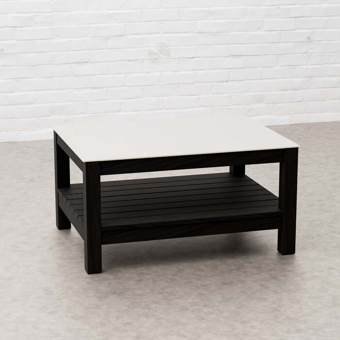 Draco Grills Teak Carbon Line Modular Outdoor Kitchen 60cm Kamado Table with Ceramic Top