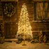 Pre-Lit Christmas Gold Wire Light-Up Tree 180cm with 2100 Warm White LEDs