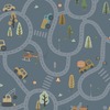 Roundabout Road Wallpaper Denim Blue / Multi Holden 14083