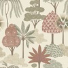 Akiko Floral Wallpaper Pink / Green Belgravia 2333