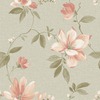 Adeline Floral Wallpaper Sage Green Grandeco VXB-006-08-1