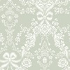 Bow Damask Wallpaper Sage Green Holden 14170