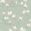 Laura Ashley Magnolia Grove Wallpaper Pale Eau de Nil 143336