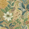 Grand Floral Wallpaper Gold Holden 14320