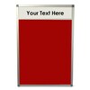 Felt Noticeboard with Header and Aluminium Frame