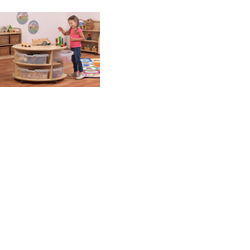 Double Tier Mobile Circular Storage Unit