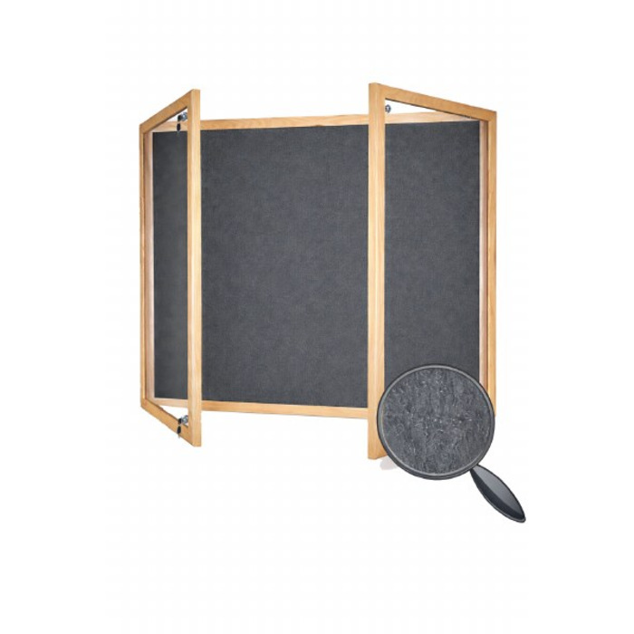 Hardwood Framed Lockable PET Noticeboard