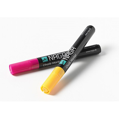 Naga Chalk Markers Orange/Pink 4.5mm (Pack 2)