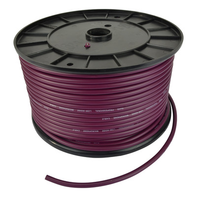 Microphone Cable, Low Noise, Flexible Purple, 100m Roll