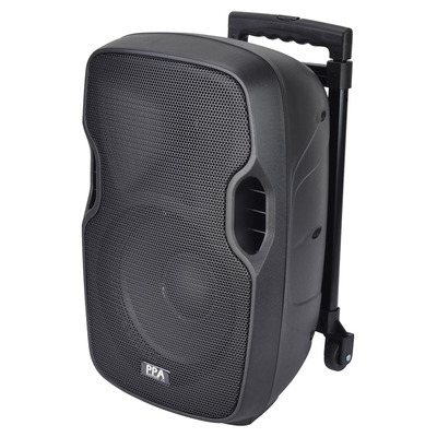 10" Portable PA Speaker Battery Powered with Radio Mic and Bluetooth