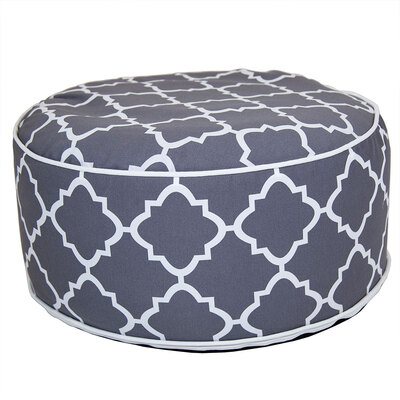 Indoor/Outdoor Inflatable Foot Stool - Grey