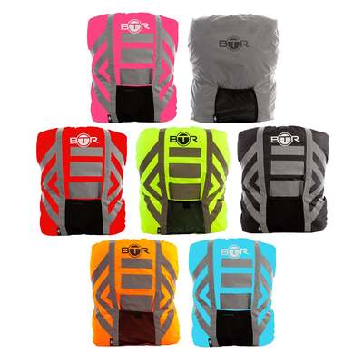 BTR High Visibility Reflective Waterproof Backpack Rucksack Rain Cover