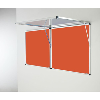 Eco-Sound Top-Hinged Corridor Tamperproof Blazemaster Noticeboard