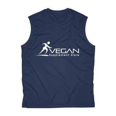 Men's Sleeveless Performance Tee, True Navy / XS
