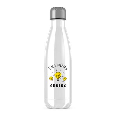 I'm A Fucking Genius Water Bottle