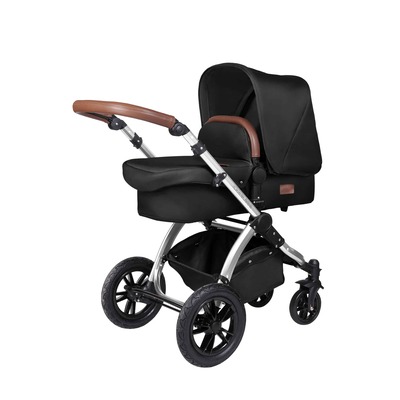 Ickle Bubba Stomp v4 Carrycot and Pushchair (Frame: Chrome, Fabric Colour: Midnight)