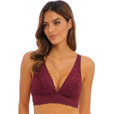 Wacoal Halo Lace Non Wired Soft Cup Bra - Zinfandel - 38