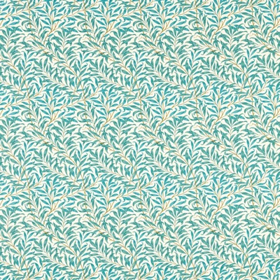 William Morris Willow Boughs Fabric Teal F1679/05 - By The Metre