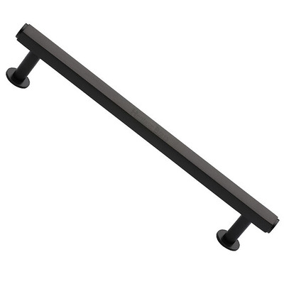 Heritage Brass Hexagonal Profile Cabinet Pull Handle With 16mm Circular Rose (96mm, 128mm OR 160mm C/C), Matt Bronze - V4423-MB MATT BRONZE - 96mm c/c