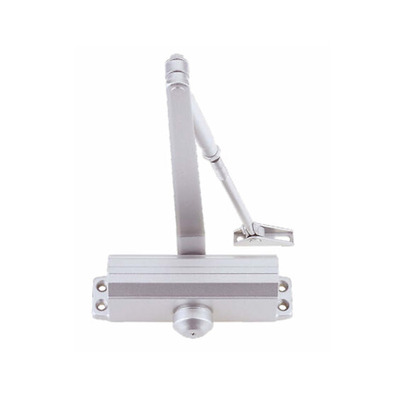 Zoo Hardware, Fixed Power Size 3 Overhead Door Closer, Silver - ZDC003-SE SILVER - SIZE 3