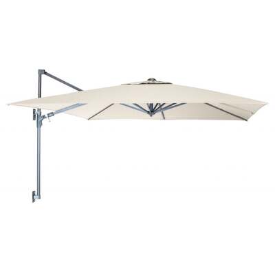 Kettler 2.5m Square Natural Wall Mounted Free Arm Parasol *Damaged Box*