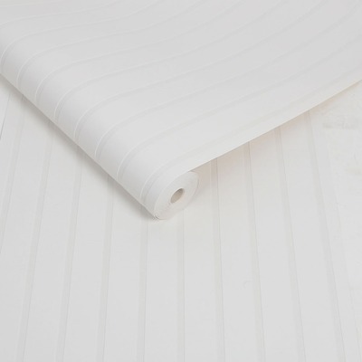 Wood Slat Wallpaper White Super Fresco Paintable 119169