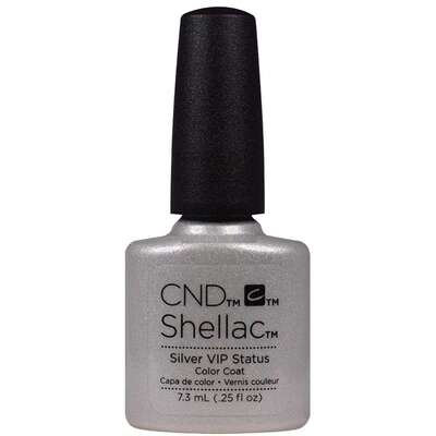 CND Shellac Gel Polish Silver VIP Status - 7.3ml