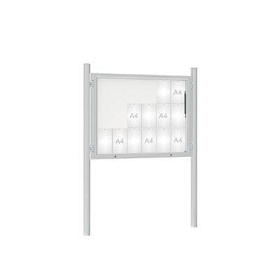 Premium Post Mounted Outdoor Noticeboard